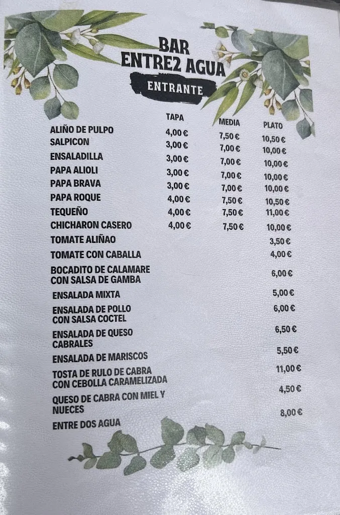 Menu_Bar restaurante entre2aguas_Burguillos_image_4