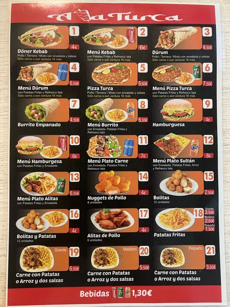 Menu_Döner Kebab A La Turca_Burguillos_immagine_1