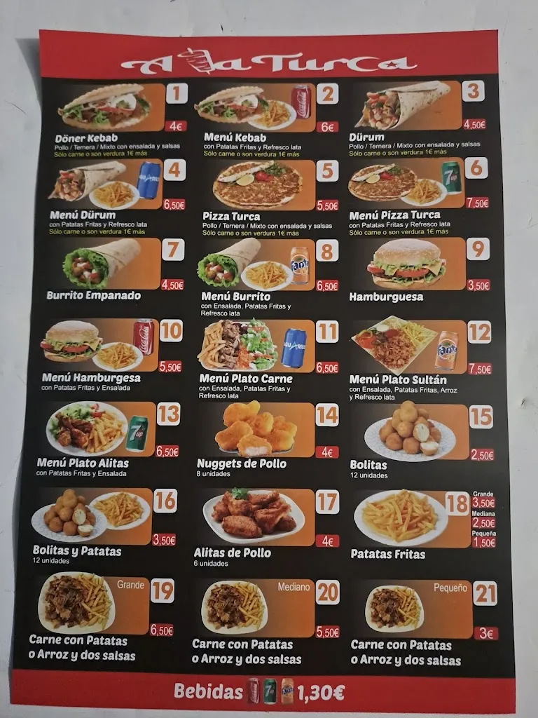 Menu_Döner Kebab A La Turca_Burguillos_immagine_2