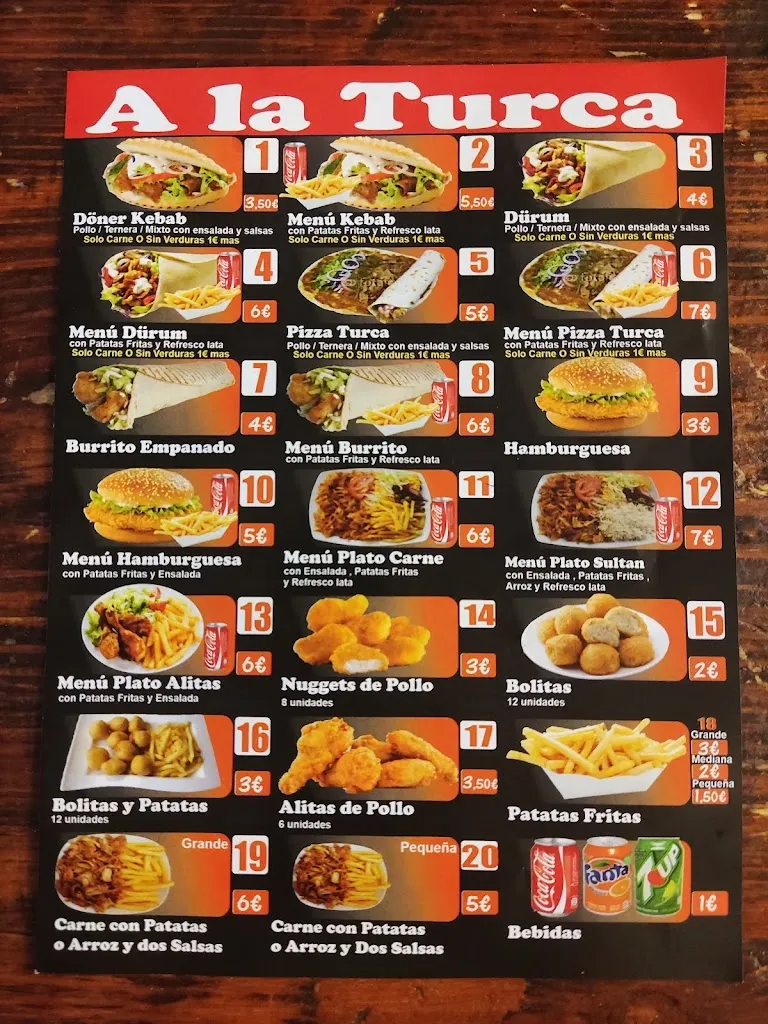 Menu_Döner Kebab A La Turca_Burguillos_immagine_4