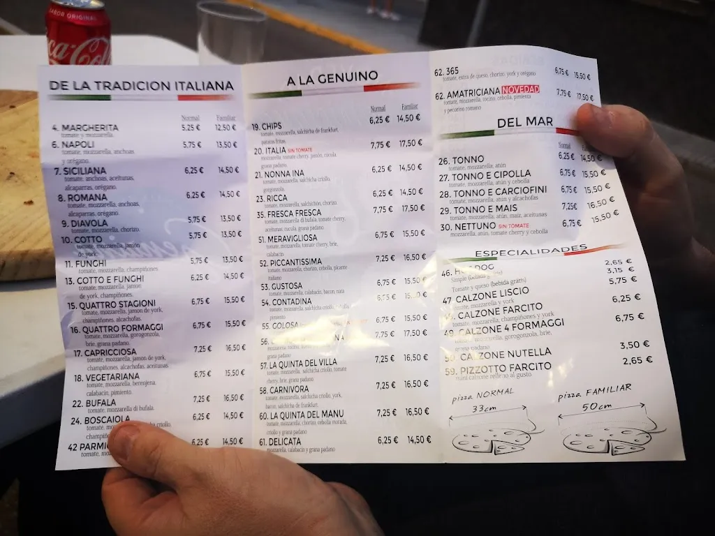 Menu_Genuino - la pizza italiana | Pizzería_Burguillos_image_1