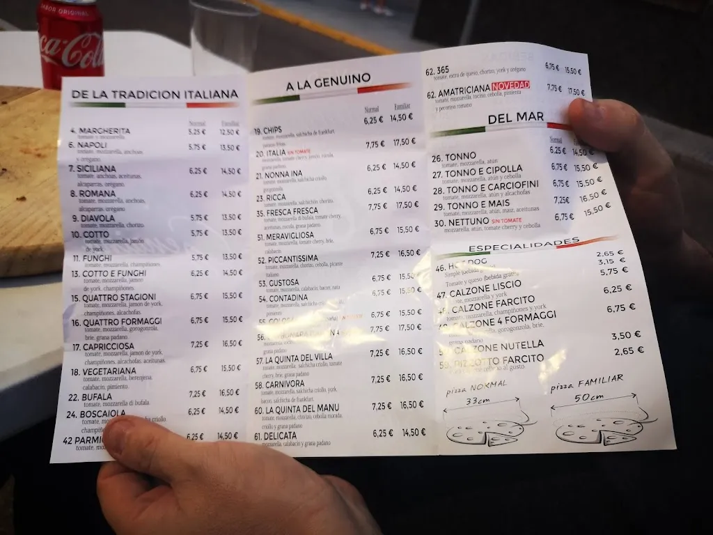 Menu_Genuino - la pizza italiana | Pizzería_Burguillos_image_2