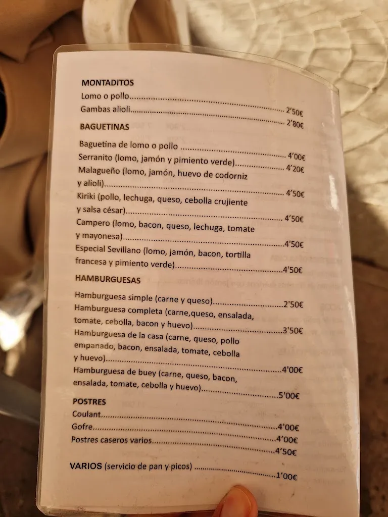 Menu_Bar cafetería Doñana_Cañada Rosal_image_3