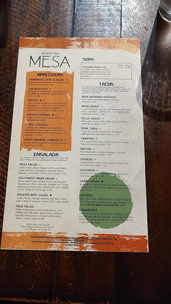 Menu_Nuestra Mesa - Authentic Mexican Food in Camas_Camas_immagine_4