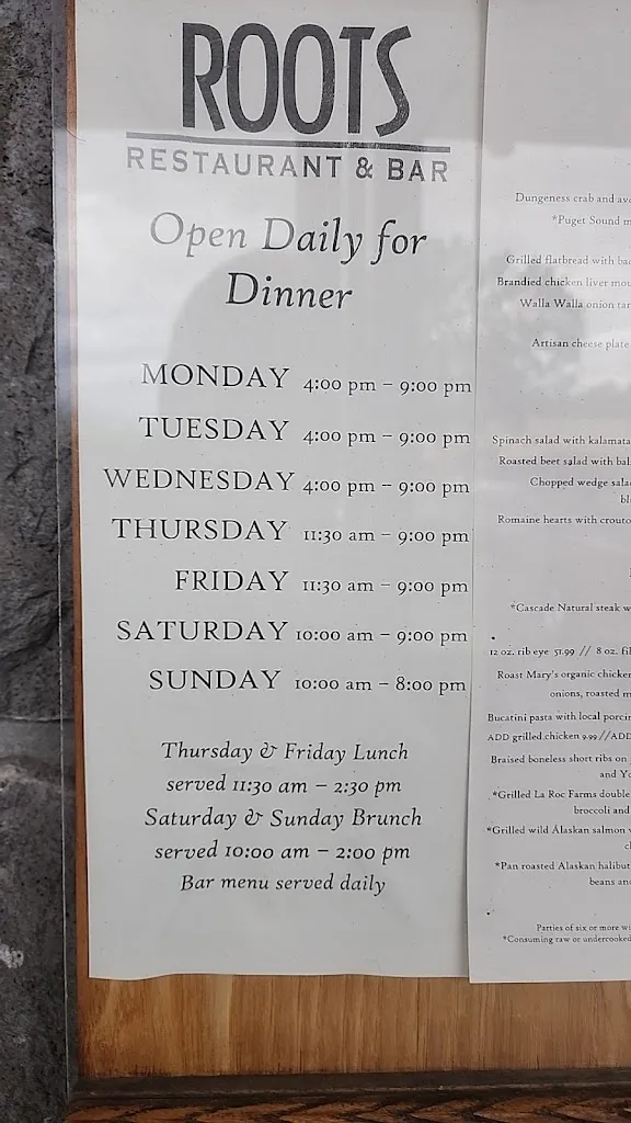 Menu_Roots Restaurant & Bar_Camas_image_1