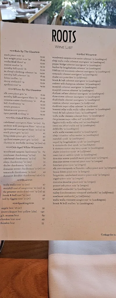 Menu_Roots Restaurant & Bar_Camas_image_2