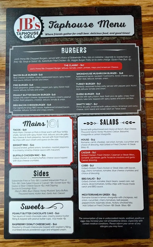 Menu_JB's Taphouse & Grill_Camas_image_3