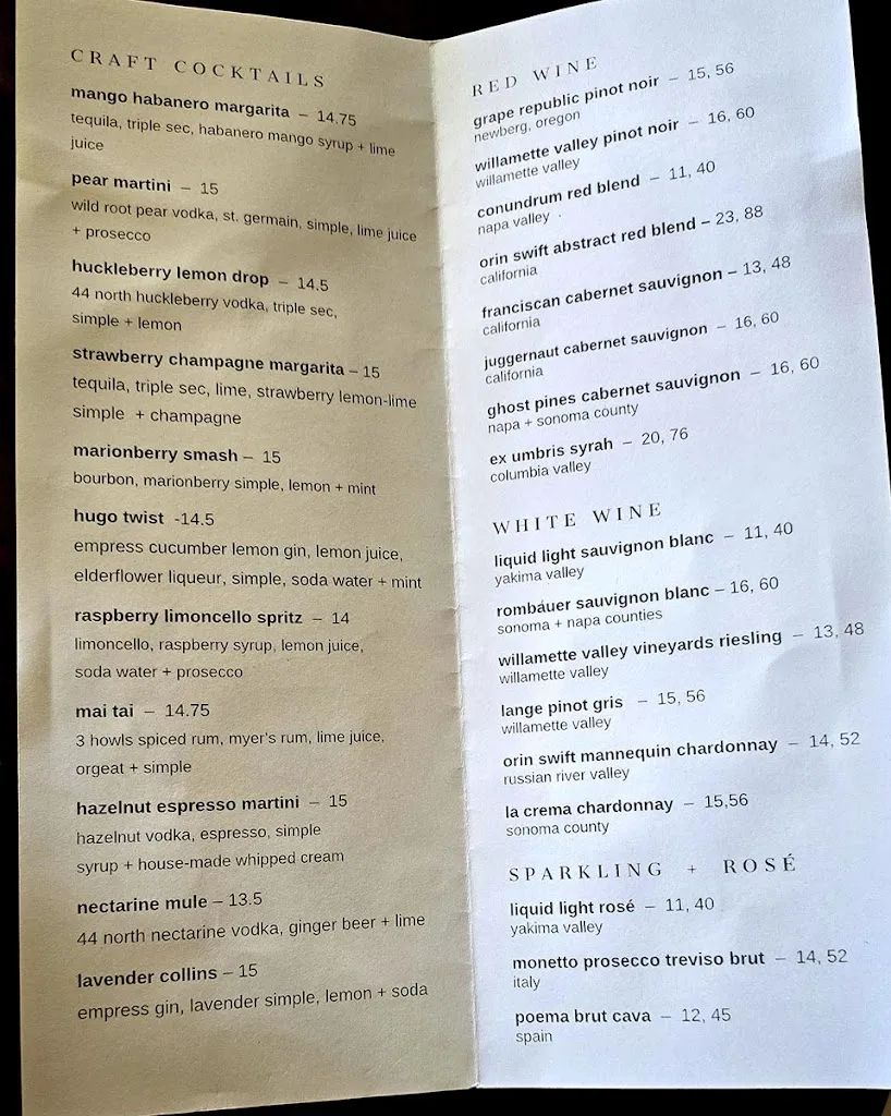 Menu_Hickory Restaurant + Bar_Camas_image_1