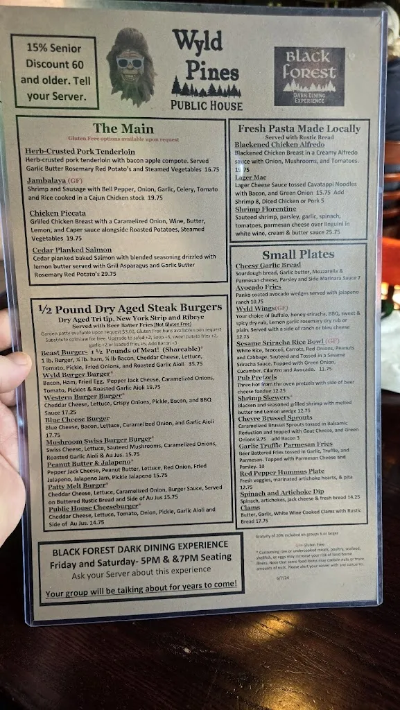 Menu_Wyld Pines Bar & Restaurant_Camas_image_2