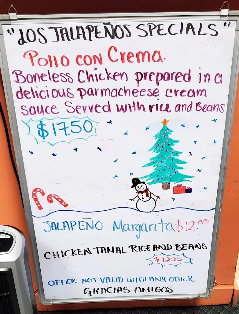 Menu_Los Jalapenos Mexican Restaurant_Camas_image_1