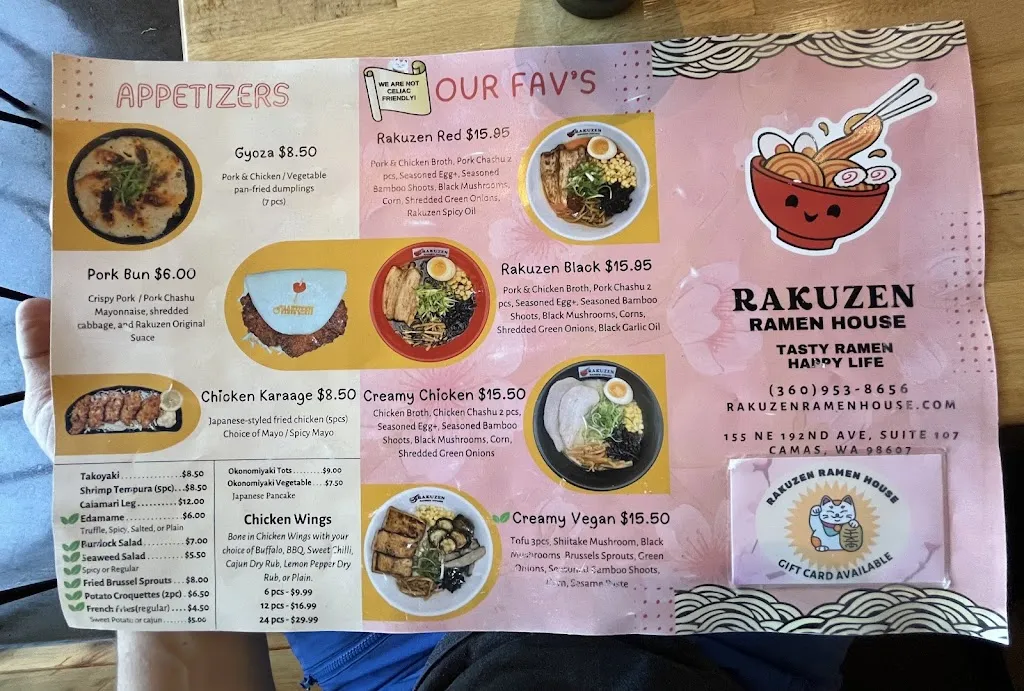 Menu_Rakuzen Ramen House_Camas_image_1