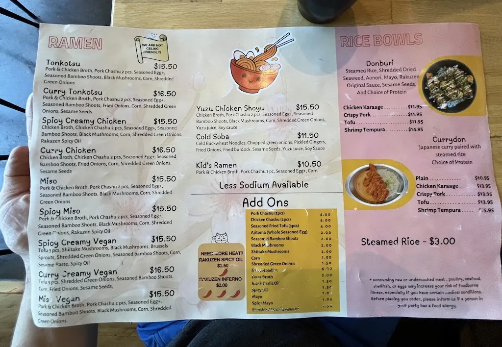 Menu_Rakuzen Ramen House_Camas_image_4