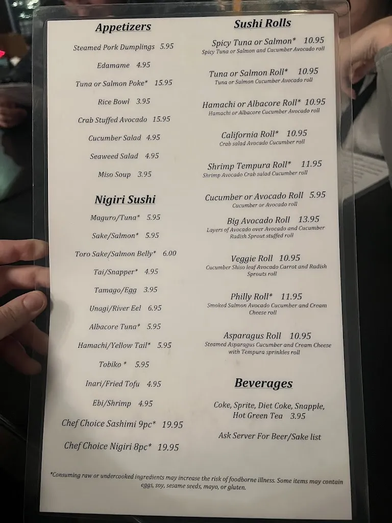 Menu_The Sushi Joint_Camas_image_1