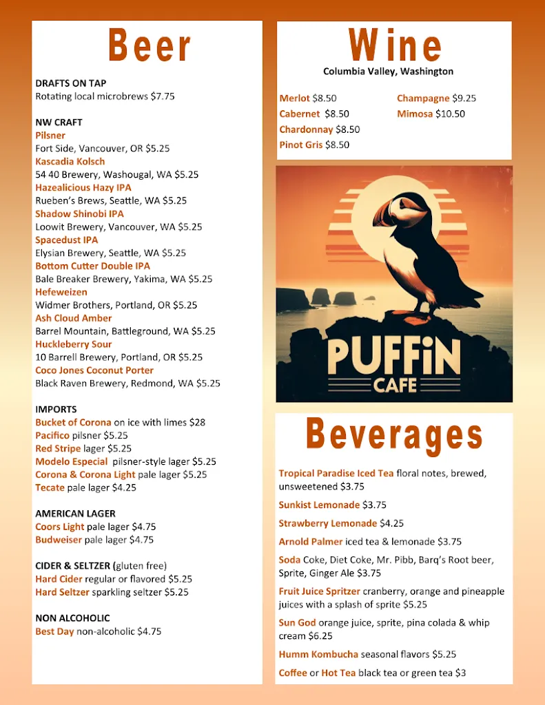 Menu_Puffin Cafe_Camas_image_1