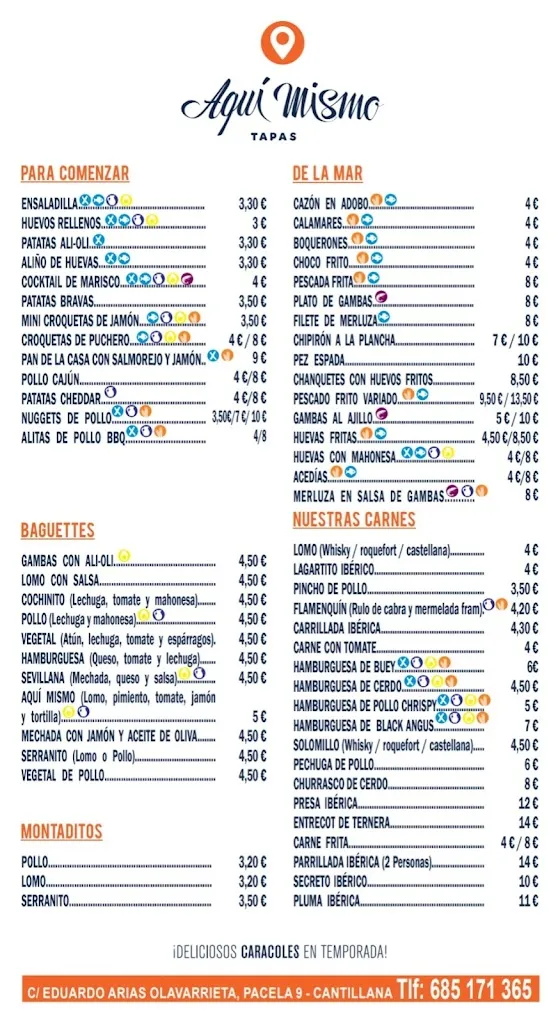 Menu_Bar Aquí Mismo Cantillana_Cantillana_immagine_2