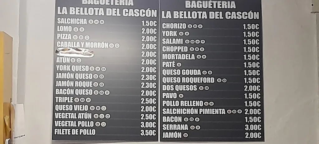 Menu_Bocatería La Bellota del Cascón_Castilblanco de los Arroyos_image_1