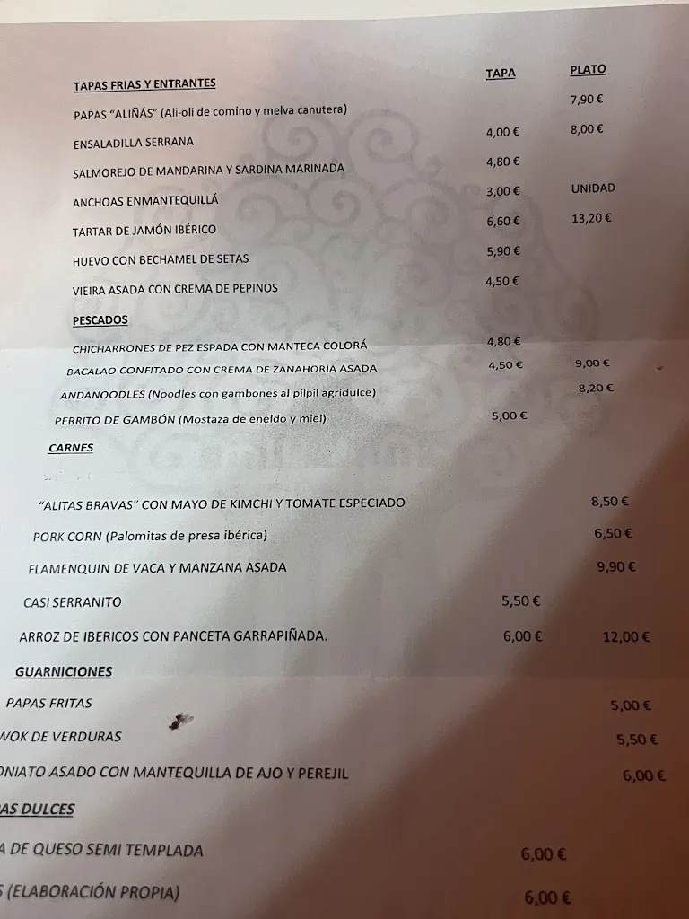 Menu_Quillo - cocina flamenca_Castilleja de Guzmán_image_2