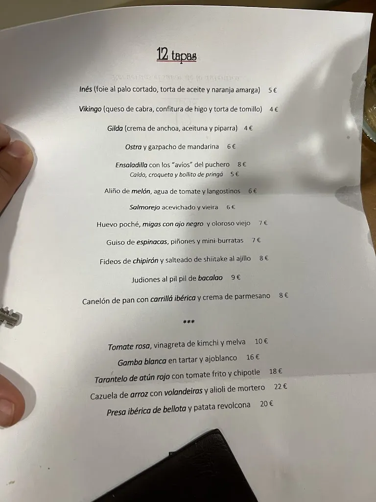 Menu_12 Tapas_Castilleja de Guzmán_image_3