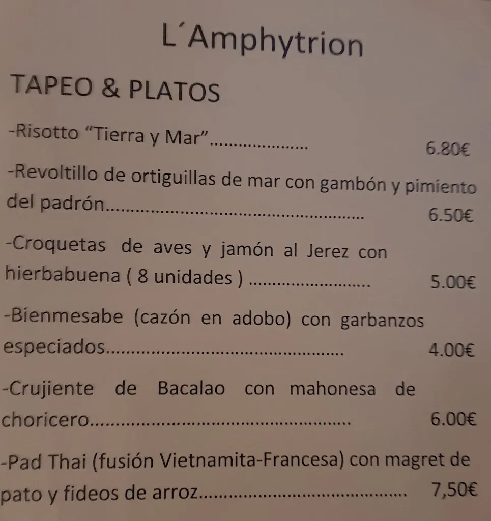 Menu_Bar - Cañaveral Tapas_Castilleja de Guzmán_immagine_4