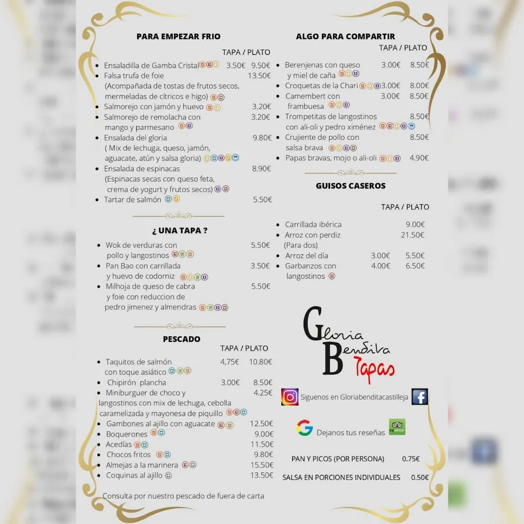 Menu_Gloria bendita_Castilleja de Guzmán_image_1
