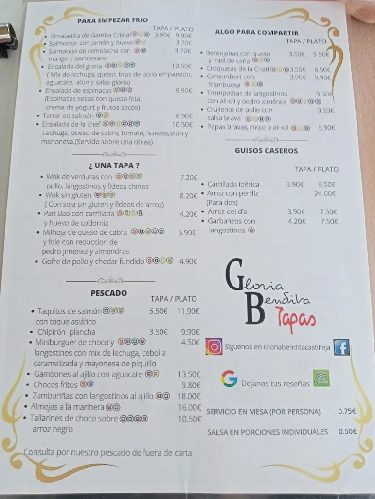 Menu_Gloria bendita_Castilleja de Guzmán_image_2