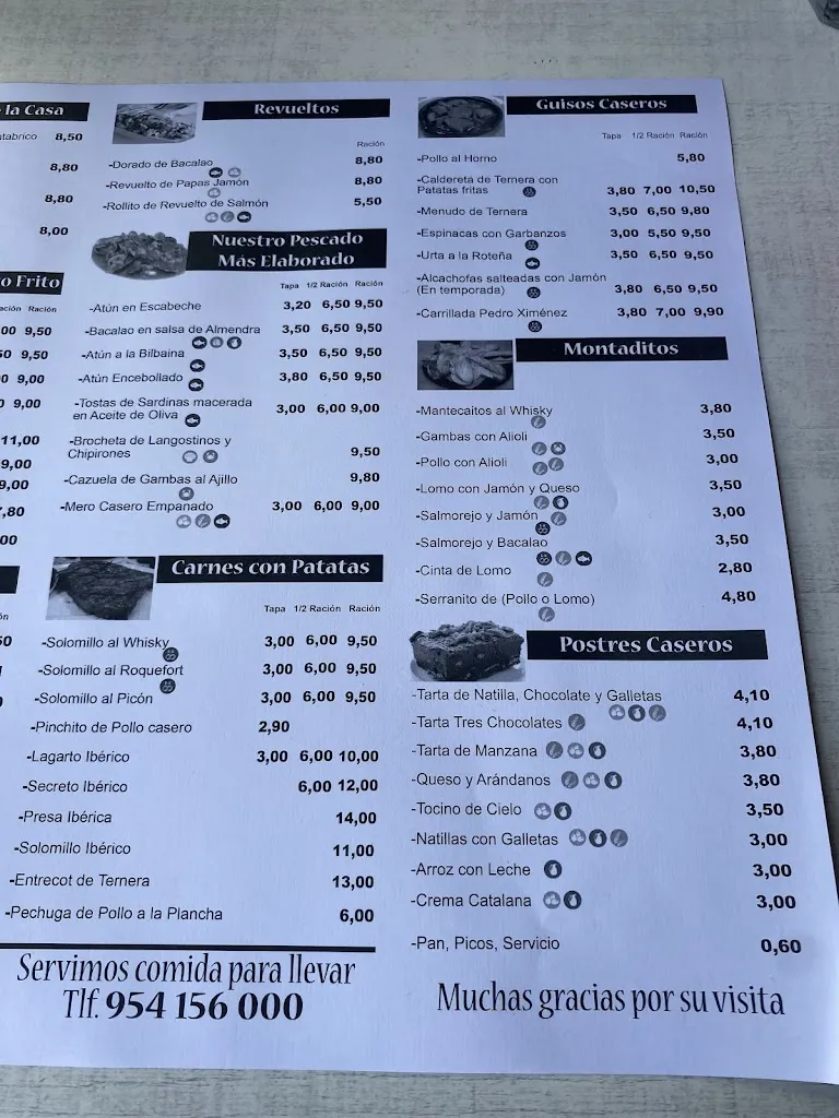 Menu_Bar restaurante Terraza Joselito_Castilleja de Guzmán_image_3