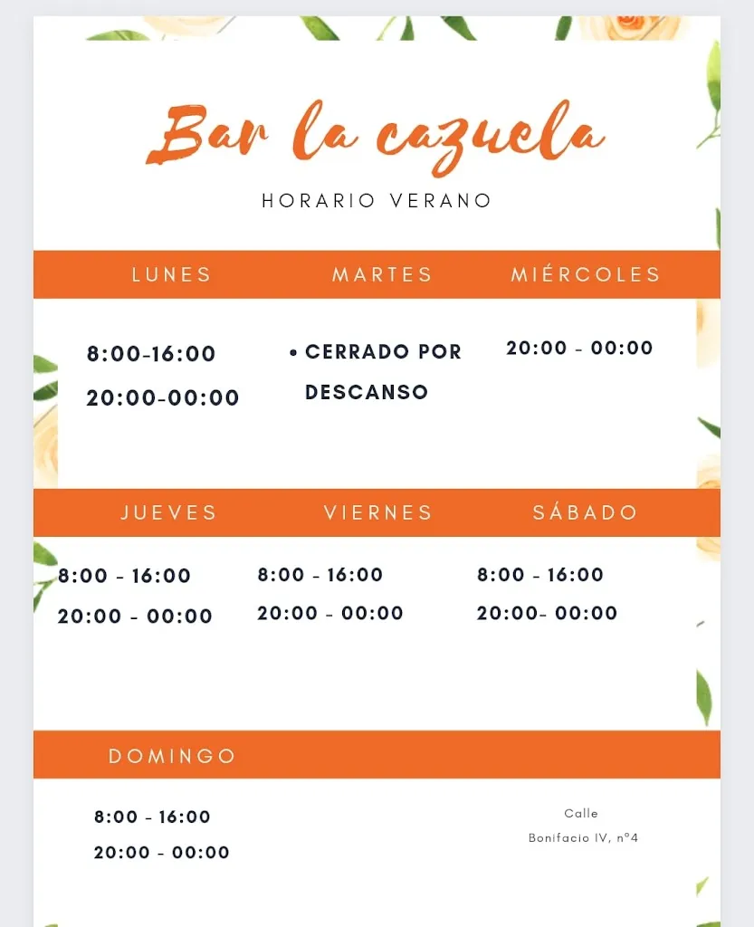 Menü_Bar La Cazuela_Carmona_Bild_4