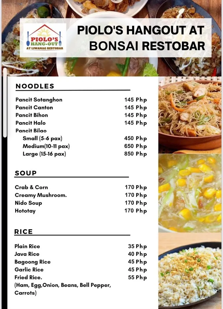 Menu_Piolo's Hangout @ Bonsai Garden Restobar_Carmona_image_4