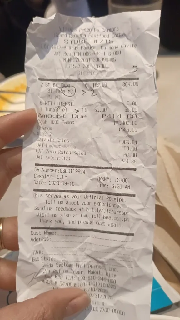 Lykee Racab_Jollibee - Paseo de Carmona_Carmona_review