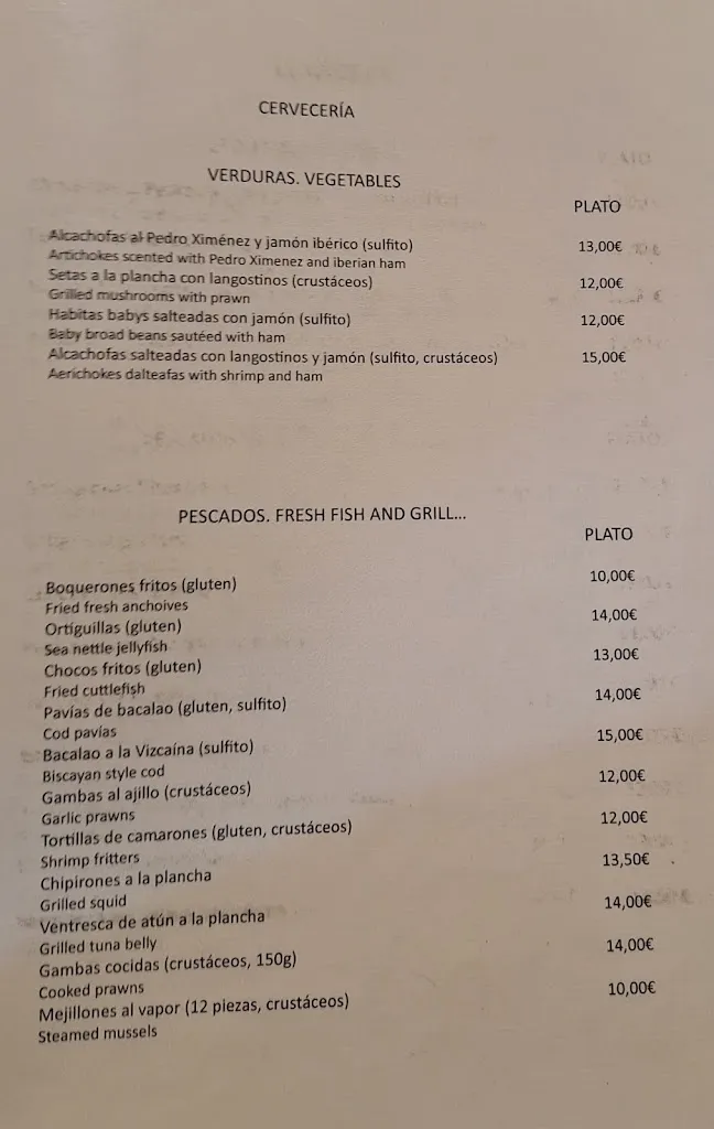 Menü_Cerveceria San Fernando_Carmona_Bild_3