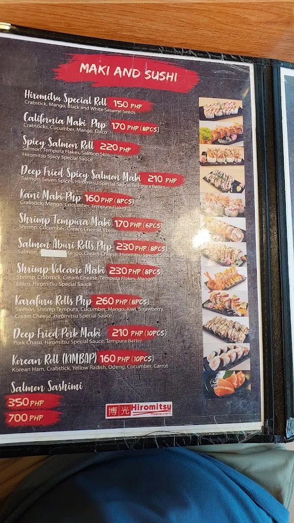 Menu_Hiromitsu Restaurant Carmona Branch_Carmona_image_1