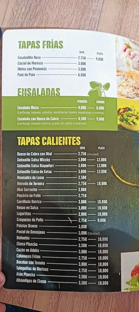 Menu_Bar El Alcornoque SL_Constantina_image_1