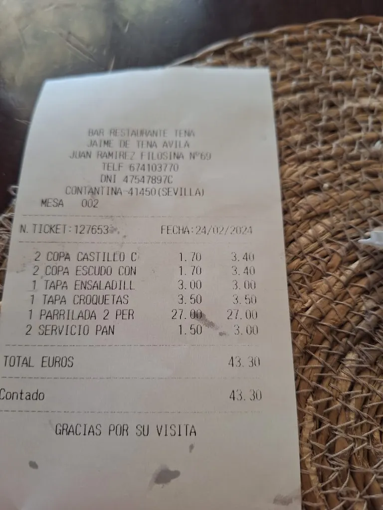 Juan Manuel García Castrejón_Restaurante De Tena_Constantina_Bewertung