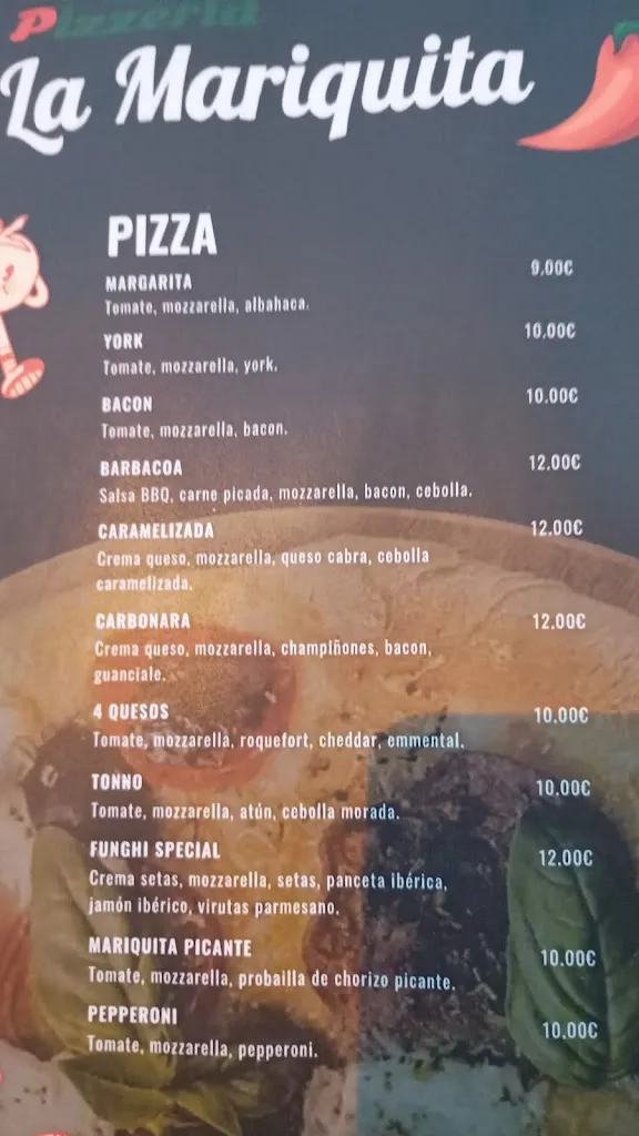 Menu_Pizzería La Mariquita_Constantina_image_1