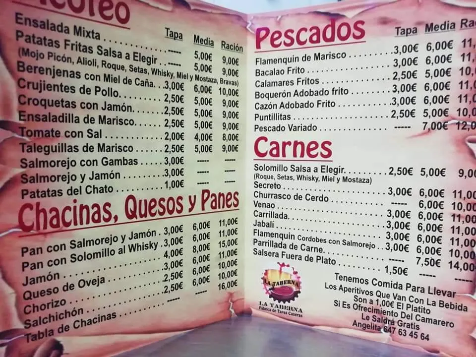 Menu_La Taberna de Angelita_Constantina_image_1