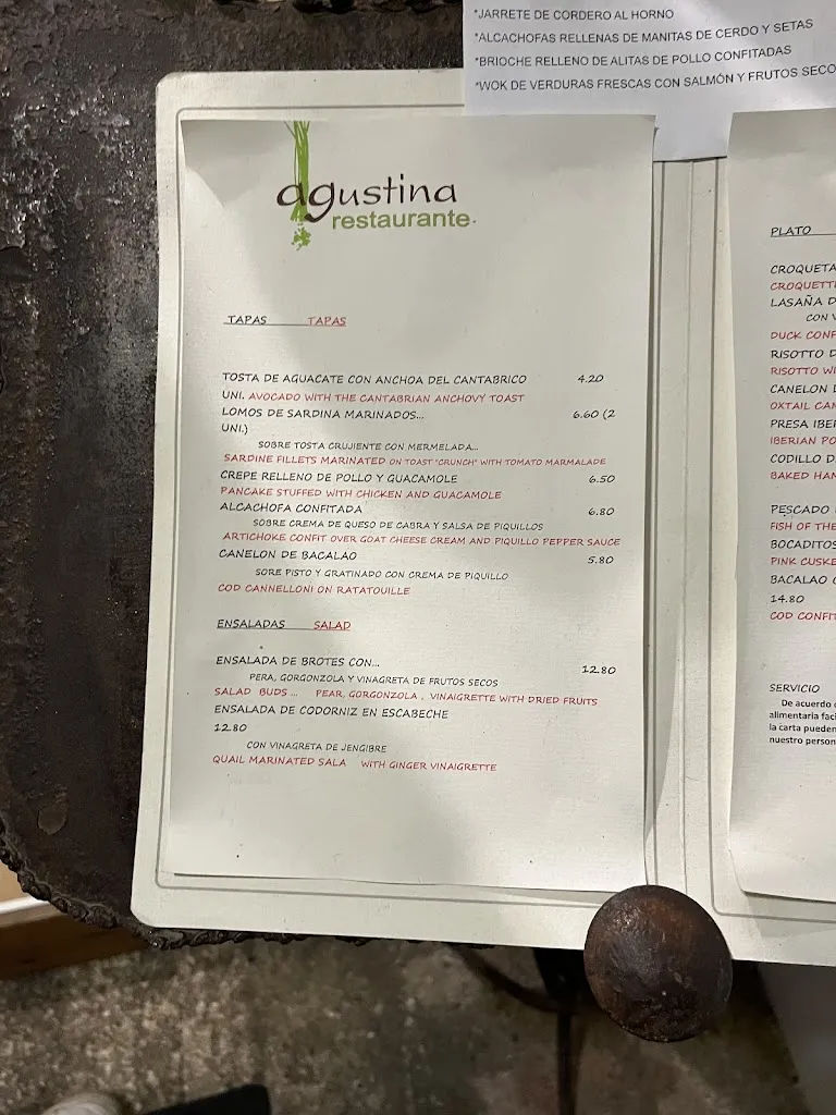 Menu_Agustina restaurante_Cazalla de la Sierra_image_2