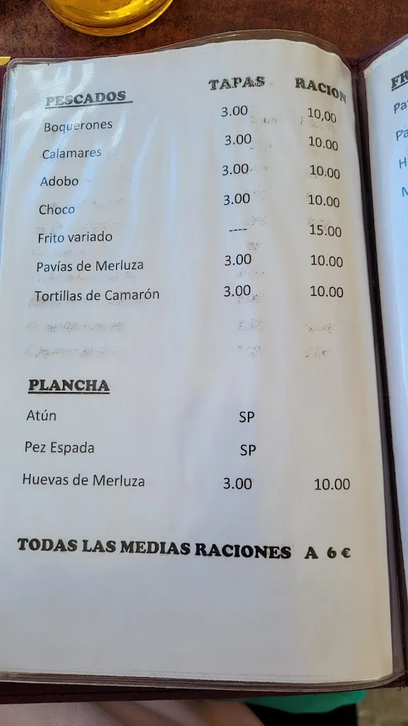 Menu_Bar Las Banderas_Cazalla de la Sierra_image_2