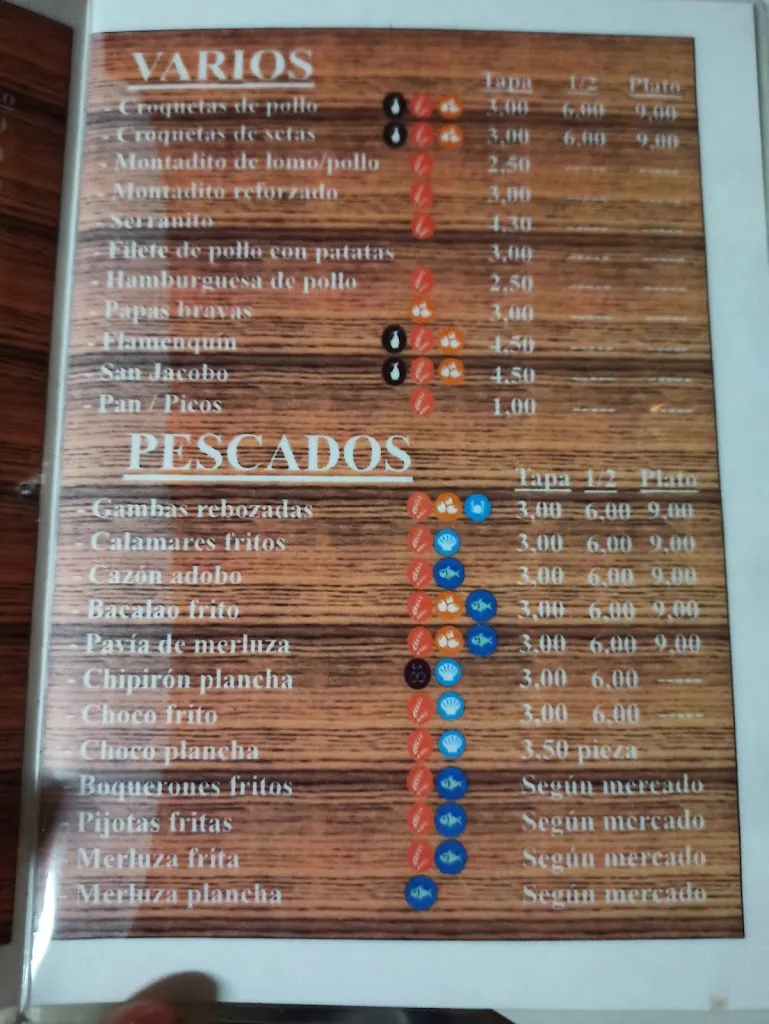 Menu_Bar La Gallina_Cazalla de la Sierra_immagine_2