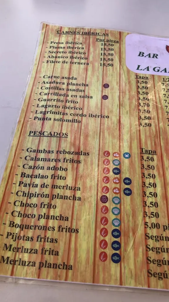 Menu_Bar La Gallina_Cazalla de la Sierra_immagine_4