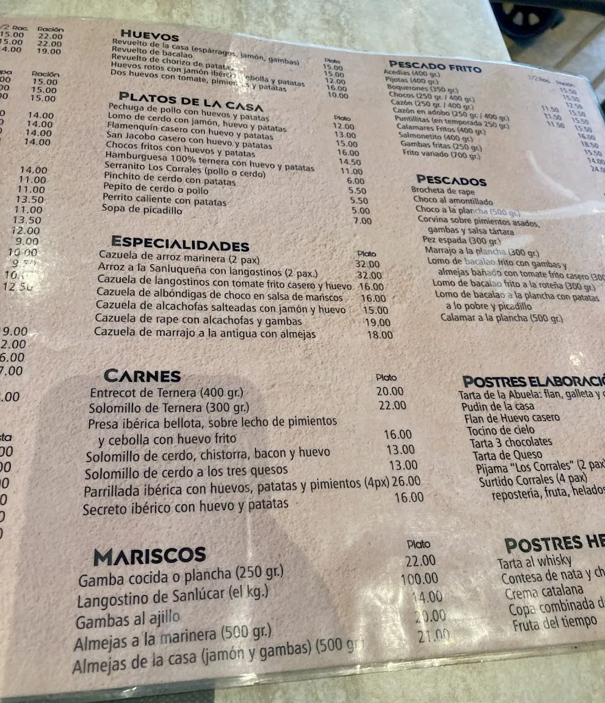 Menu_Restaurante Los Corrales_Corrales Los_image_2
