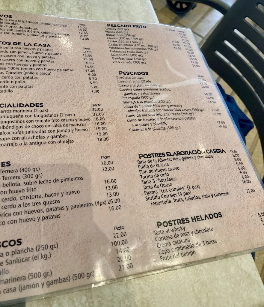 Menu_Restaurante Los Corrales_Corrales Los_image_4