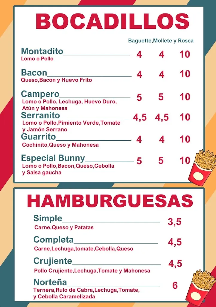 Menu_Bunny Pizzas_Corrales Los_image_3