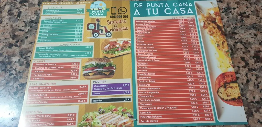 Menu_Punta Cana_Corrales Los_immagine_1