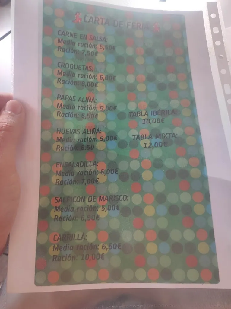 Menu_Café Bar Caribe_Cuervo de Sevilla El_image_1