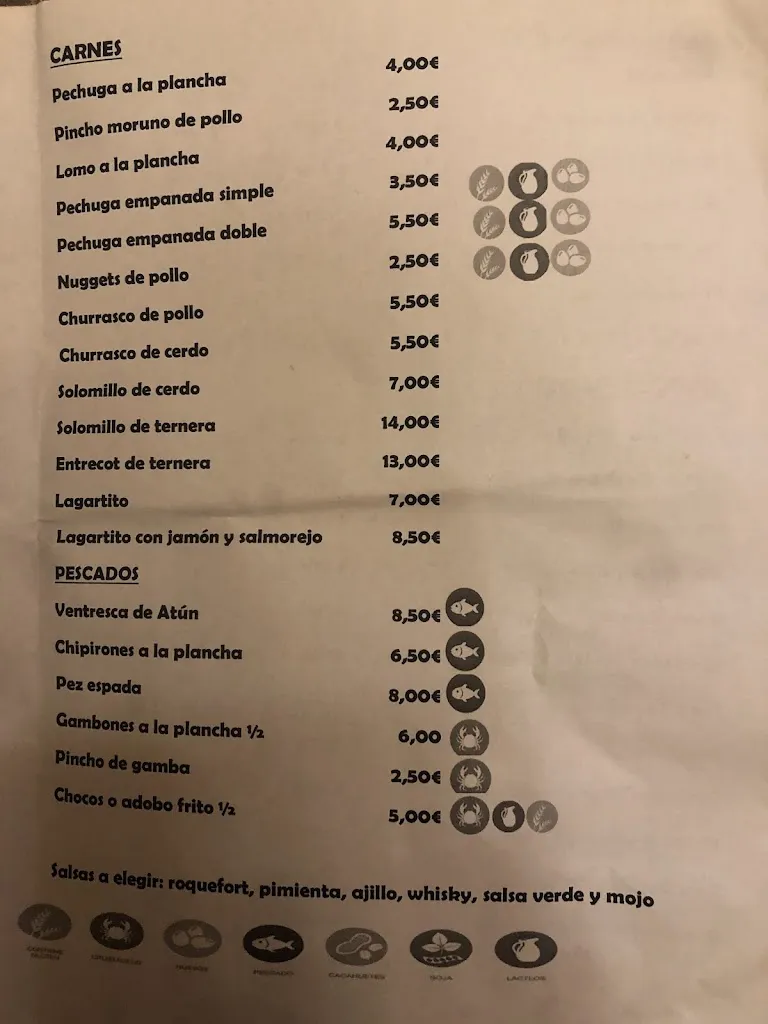 Menu_Bar Panchito_Cuervo de Sevilla El_image_1