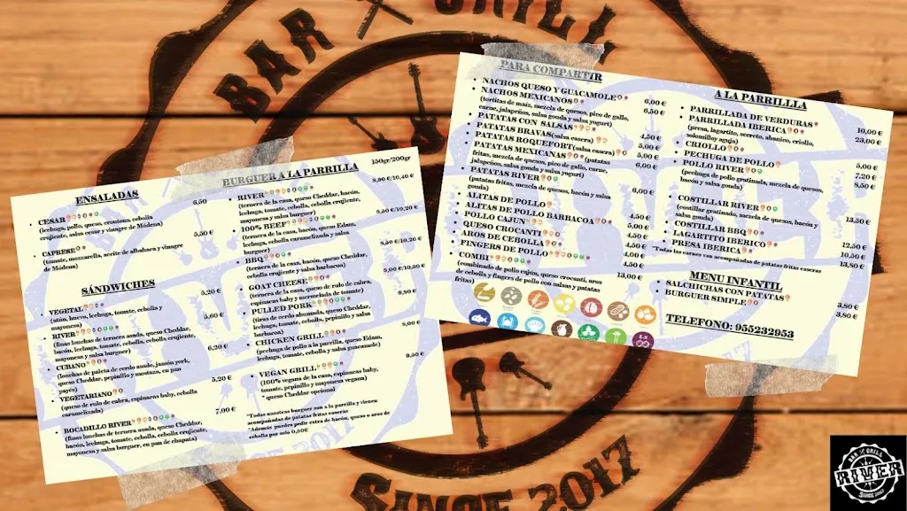 Menu_River Bar & Grill_Coria del Río_immagine_3