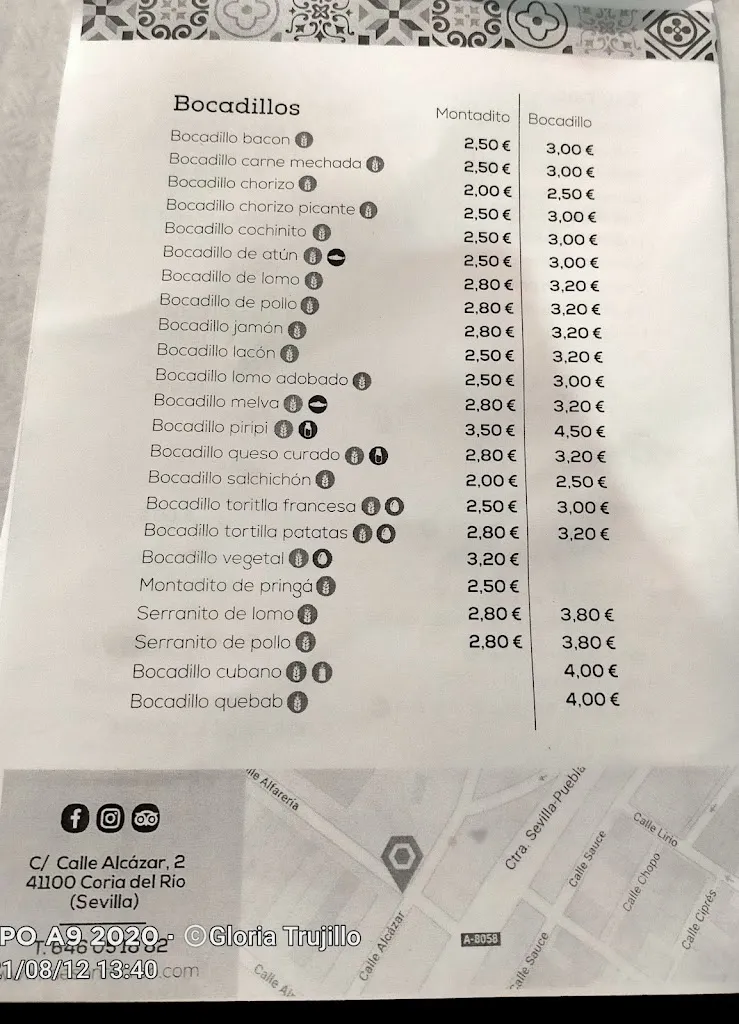 Menu_Bar Mesón Recreo_Coria del Río_image_1