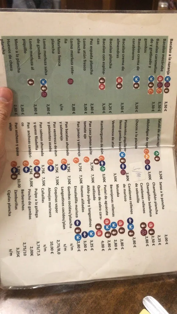 Menu_Bar Giralda_Coria del Río_image_2