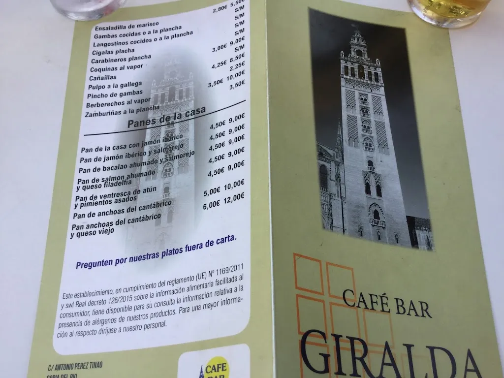 Menu_Bar Giralda_Coria del Río_image_4