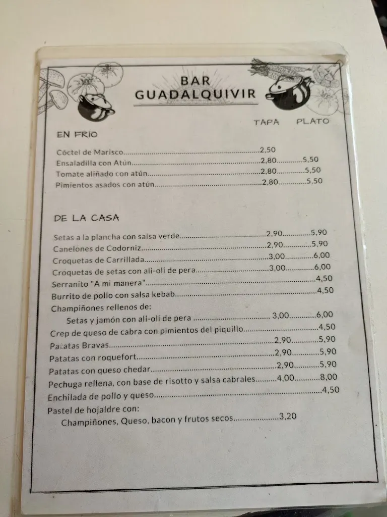 Menu_Bar Guadalquivir_Coria del Río_image_2